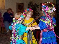 Over at the Crosses - Nicole got a dancing dress too!