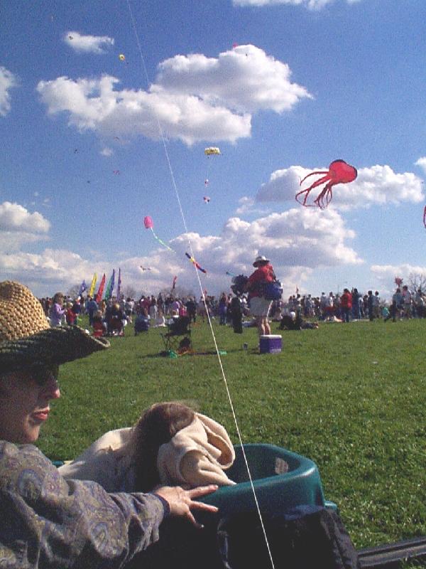 our kites got tangled with other folks kites shortly after this