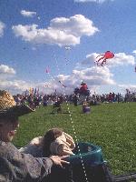 our kites got tangled with other folks kites shortly after this
