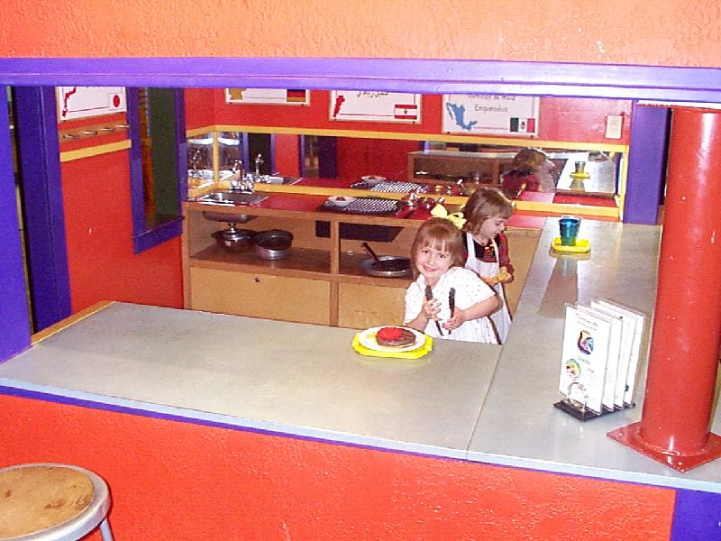 Kyndal and Jordan at Kyndal's birthday party, Austin Children's Museum