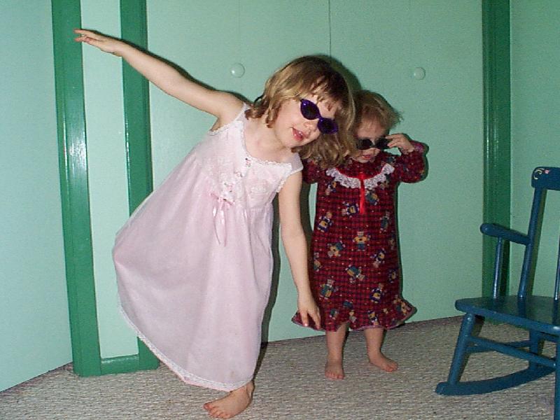 pretending to fall over