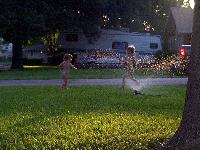 After a late evening walk around the neighborhood,