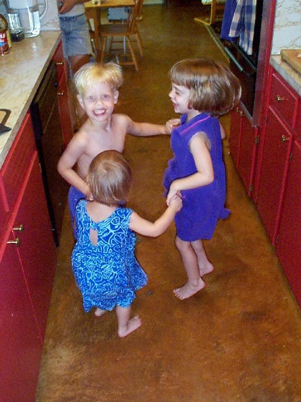 all jumping in circles!