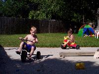 and the race is on! Mason takes an early lead,
