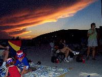 Kids - and the sunset got even better