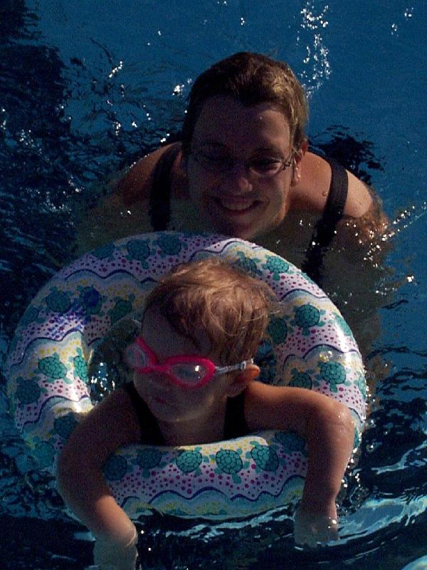 Jada with goggles