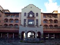 the front of our hotel