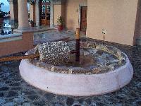 artisan's reproduction of a mill used to make tequila