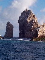 big spires of rock
