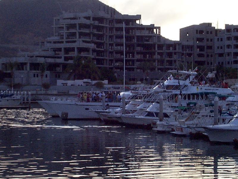 that's our boat out at the end - we got off early