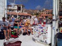 on the snorkeling boat