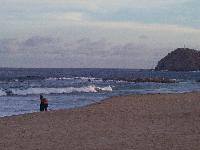 surfer eyeing the waves