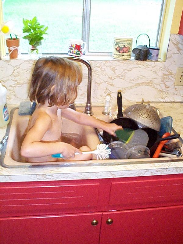 Another night, and a bath in the sink