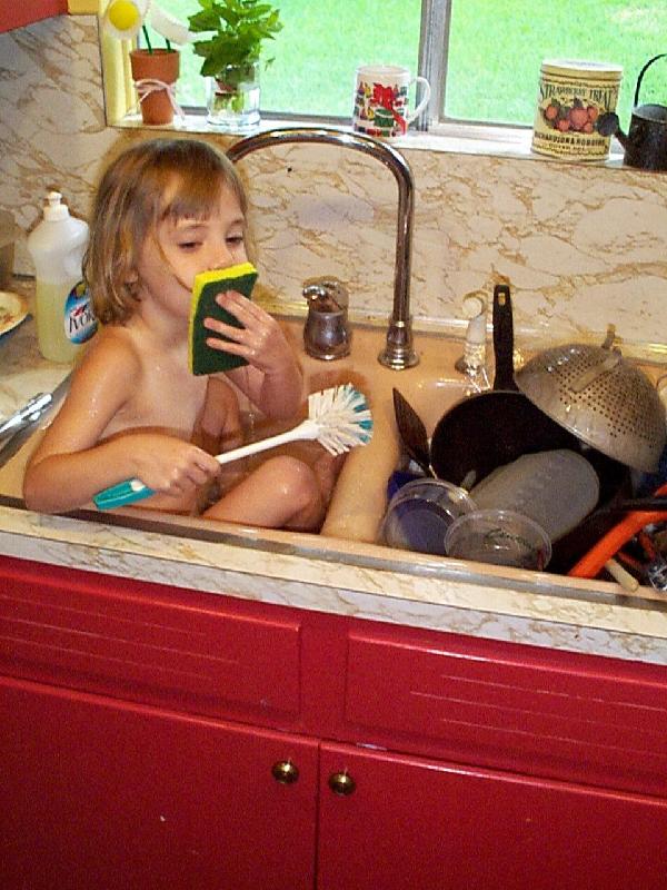 Why do kids do nasty things like lick sponges