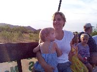 Mama and Jada on the hayride