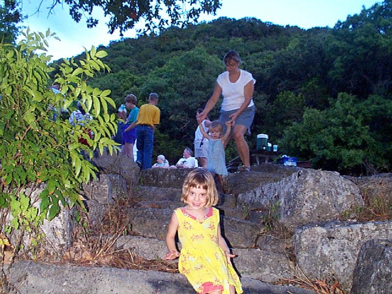 Jordan posing nicely on the steps