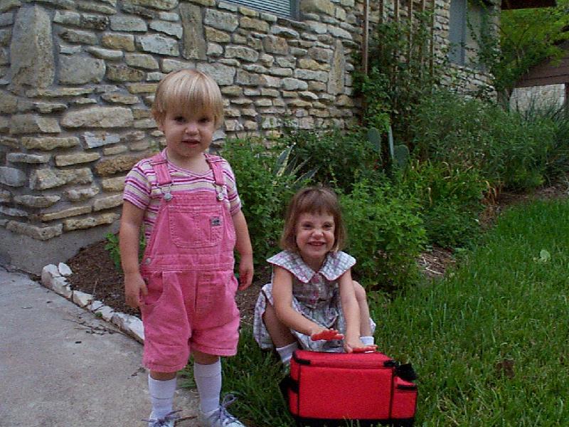 Jordan's first day at her new school 8-22-01