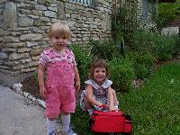 Jordan's first day at her new school 8-22-01