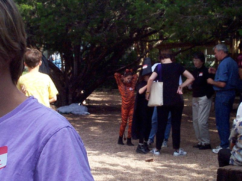 lots of folks wore costumes