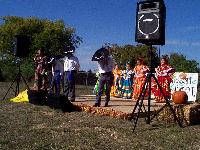 bigger kids getting ready to dance