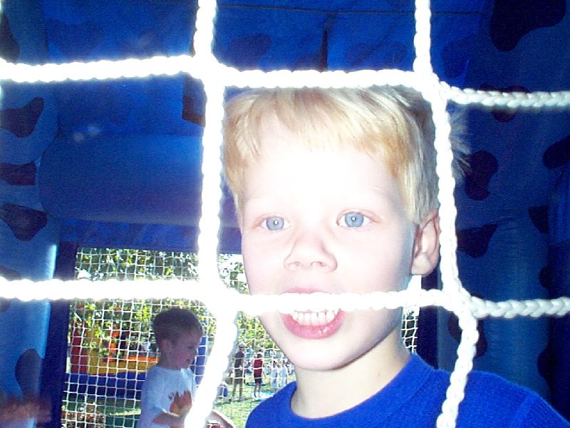 Mason on the moonwalk