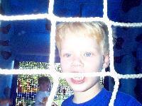 Mason on the moonwalk