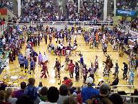 arena filling up with different dancers