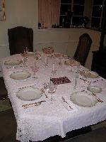 Thanksgiving table