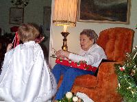 Jada shows Great Grandma her horse