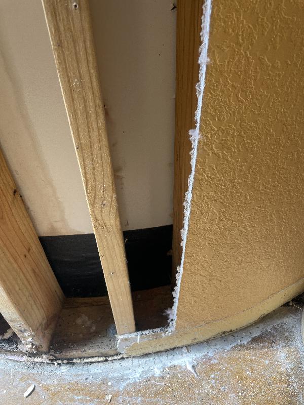 Clean margins here. Decided to open the drywall to the next stud. 