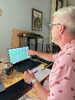 Steve hard at work on SketchUp plans<br/><br/>