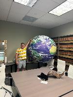 Earth with human for scale<br/><br/>