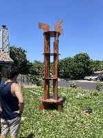 Full assembly of tower after staining 