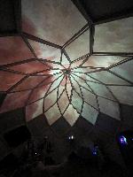 Projection mapping on the inside of a very lovely dome 