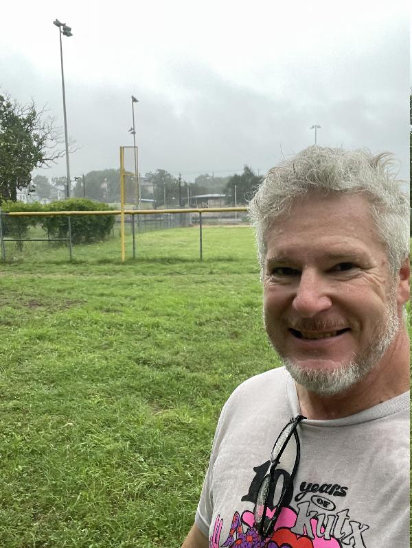 Out on my morning walk, got soaked in the rain.  