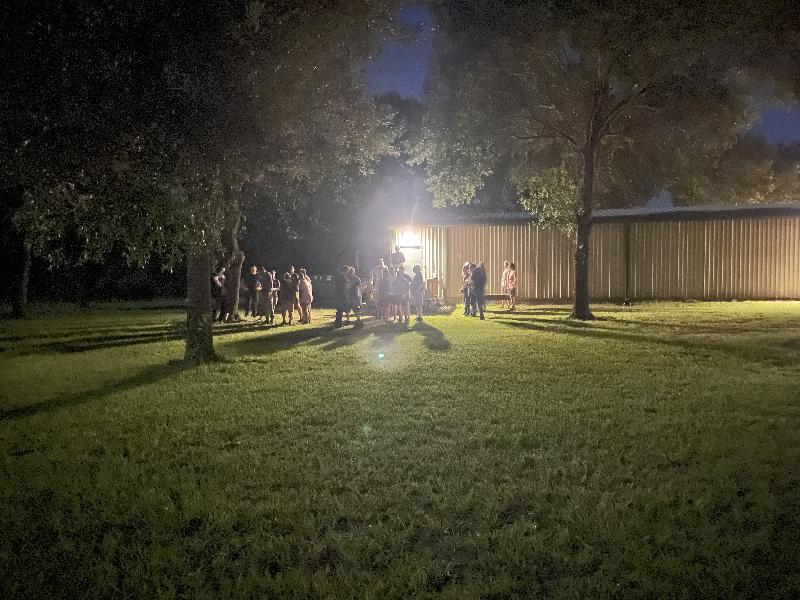 Gathered for the Midnight Adventure 