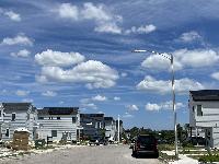 Fluffy clouds, blue skies. HOT!