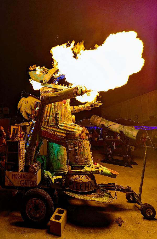 Mechagator at the Ignition Philter fundraiser
