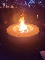 New Year's Day 'letting go' fire with Katie.<br/>