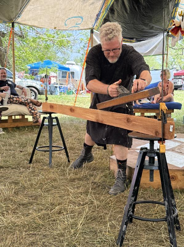 This would work better with actual sawhorses 