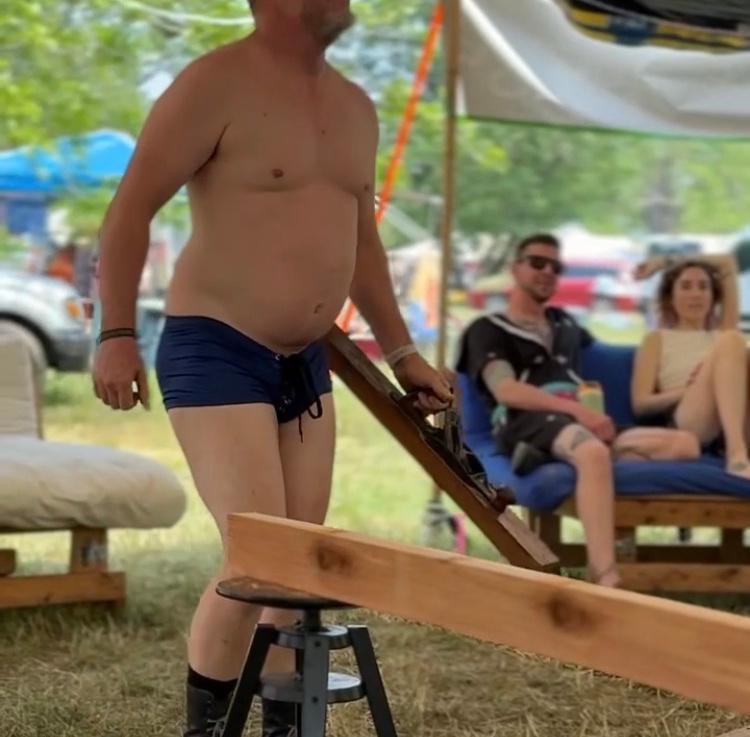 Dancing and shaving 