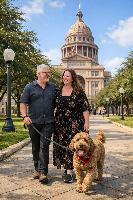 An AI generated Katie and Steve at the Capitol with 