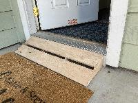 A little ramp I threw together so that John could come spend the night with us and go see a show. 