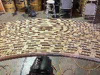 Curved ribs! I was there but forgot to take pictures when we were making these. 