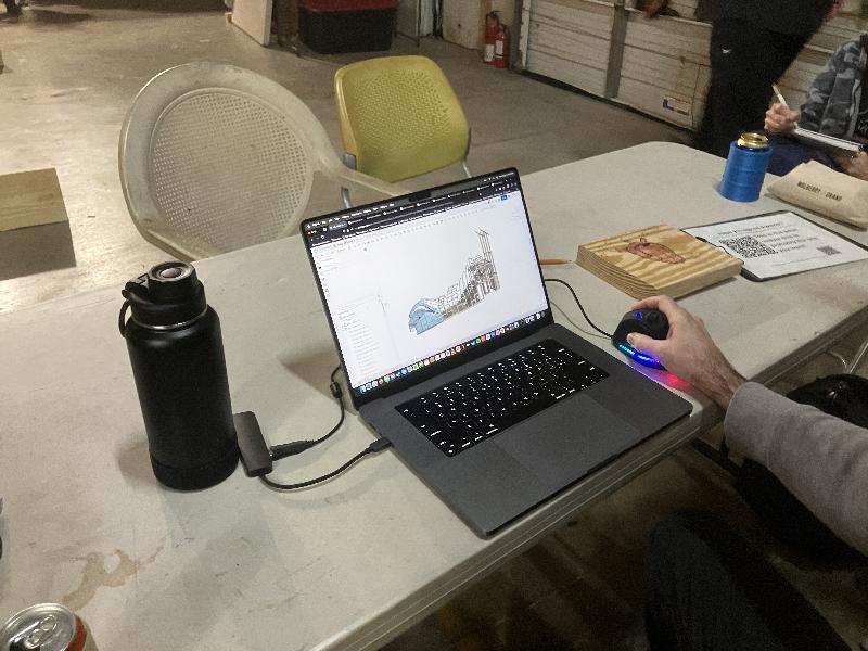 The sketchup model of the effigy 