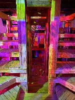 Lights around the staircase 