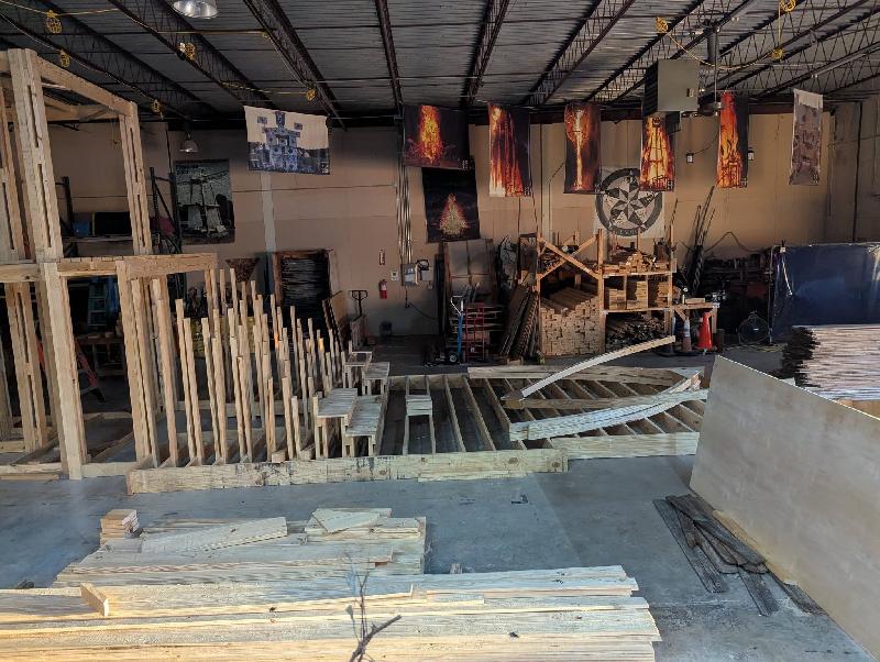Early stair framing 
