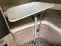 The stock table is a single pole in the middle of the floor. The Lagun table mount I added is much more flexible.   (20250513-115820.jpg)