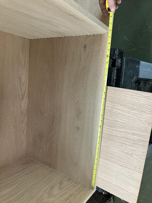 There we go - that's 27 inches tall 